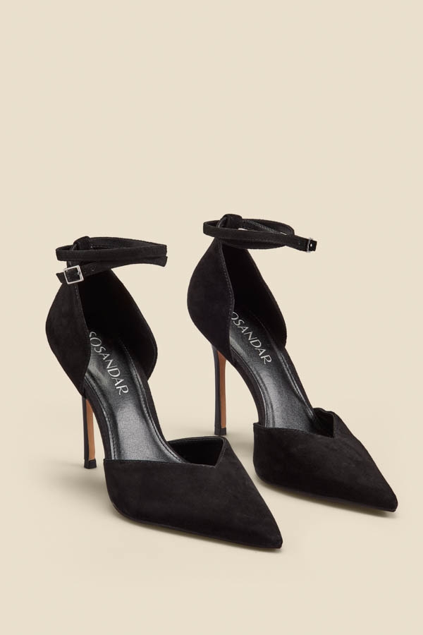 Ankle-tie sandals - Black - Ladies | H&M IN