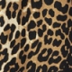 Leopard Print A Line Midi Skirt