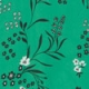 Green & Black Floral Print V Neck Fit & Flare Dress