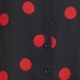 Black & Red Spot Print Shirt