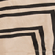 Ivory & Black Geometric Print Stretch Waist Midi Jersey Dress
