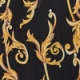 Black & Gold Baroque Print Mesh Shirt