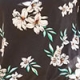 Black Floral Print Ruffle Detail Bardot Top