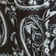 Black Paisley Print Wrap Front Dress