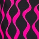 Black & Pink Geometric Print Wrap Front Dress
