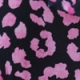 Pink & Black Animal Print Ruffle Hem Belted Jersey Dress