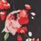 Black & Pink Floral Print Ruffle Detail Blouse
