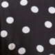 Black & White Spot Print Tie Waist Shift Dress