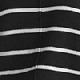 Black & Ivory Stripe Roll Neck Jumper