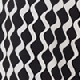 Black & White Geometric Print Tab Detail Shift Dress