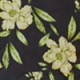 Black & Yellow Floral Print Frill Detail Shirred Hem Blouse