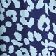 Blue Animal Print Tie Waist Dress
