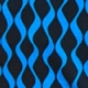 Blue Geometric Print Zip Neck Top