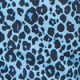 Blue & Black Animal Print Fluted Cuff Shift Dress