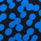 Blue & Black Spot Print Tab Detail Shift Dress
