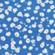 Blue & White Ditsy Floral Shirred Waist Bardot Top