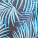 Blue Palm Print Gold Detail Swimsuit