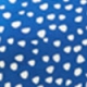 Blue & White Spot Print Ruffle Hem Shift Dress