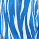 Blue & White Chic Print Belted Midi Shirt Dress