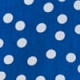 Blue & White Spot Print Tie Back Maxi Dress
