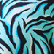 Blue & Black Zebra Print Shirt