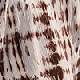 Brown & White Tie Dye Shirred Detail Bandeau Playsuit