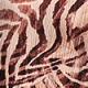 Natural Zebra Print Tie Shoulder Beach Cover Up