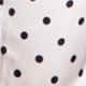 White & Black Spot Print Frill Detail Blouse