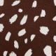 Chocolate Brown Fleck Print Square Neck Midi Dress