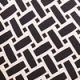 Black Geometric Print Faux Wrap Jersey Top