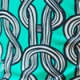 Green Chain Print Buckle Detail Longline Jersey Wrap Top