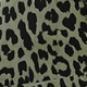 Khaki Green Leopard Print Faux Wrap Jersey Top