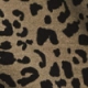 Khaki Leopard Print Premium Jersey V Neck T-Shirt