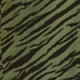 Khaki Green Zebra Print Belted Midi Shirt Dress