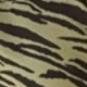 Khaki Green Zebra Print Split Hem Midi Skirt