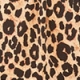 Leopard Print Angel Sleeve Twist Front Jersey Top