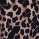Leopard Print Ruffle Hem Jersey Playsuit With Pockets