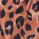 Chocolate Animal Print Sheer Sleeve Bardot Top