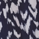 Navy Blue Abstract Print Ruffle Hem Shift Dress