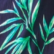 Navy Blue Tropical Print Tie Shoulder Beach Dress