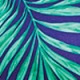 Green & Blue Palm Print Jersey Playsuit