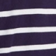 Navy Blue & White Stripe V Neck Fine Knit Jumper