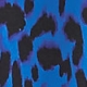 Cobalt Blue Leopard Print Kaftan With Luxe Embellishment Detail