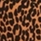 Leopard Print Square Neck Jersey Midi Dress