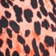 Orange Animal Print Twist Front Shaping Bikini Top