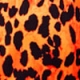 Orange Animal Print Ruffle Detail Bardot Top