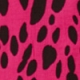 Pink & Black Animal Print Keyhole Detail Top