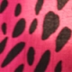Hot Pink Animal Print Tab Detail Shift Dress