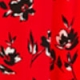 Red & Black Floral Print Jersey Midi Dress