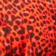 Red & Black Leopard Print Ruffle Detail Blouse